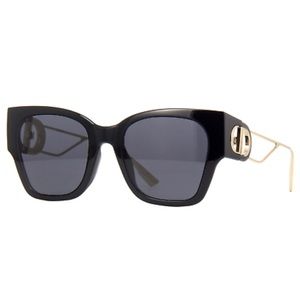 Dior 30Montaigne1 Square Sunglasses Black/Gold 55